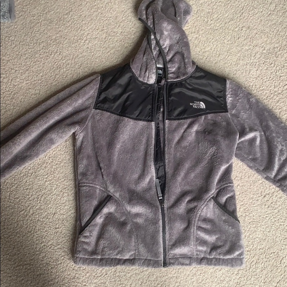 Plush fleece girls zip up